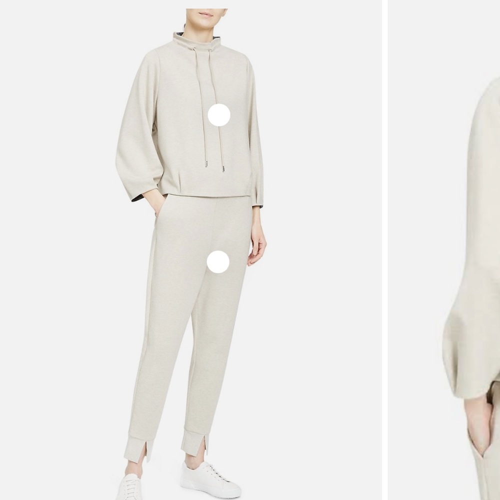 Theory Double Knit Jersey Jogger Set - Size XS/P